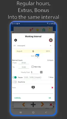 Working Hours 4b android App screenshot 1